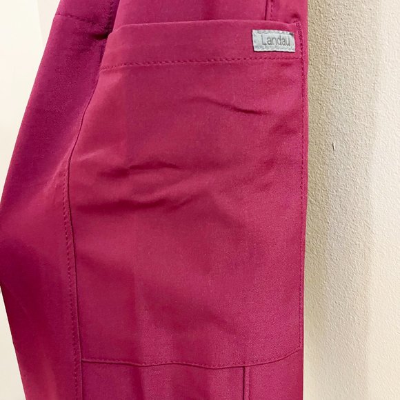 NWT Landau Forward 5-Pocket Rib Knit Waistband Cargo Scrub Pant Petite M… - Picture 6 of 8